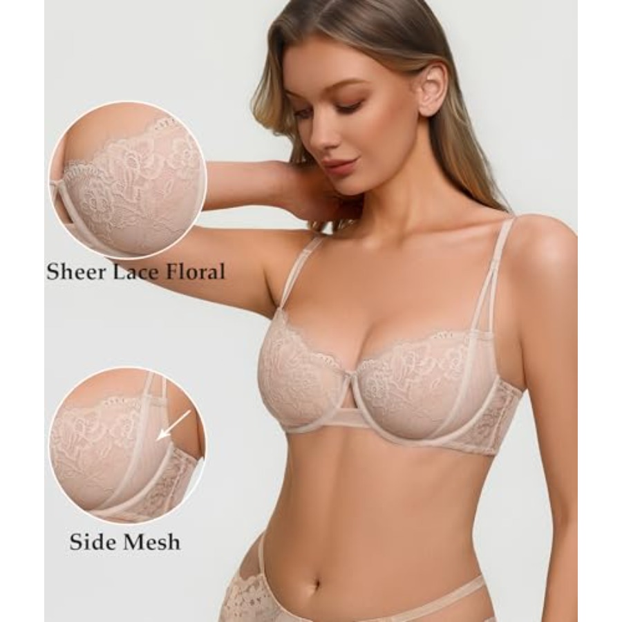 Avidlove Lace Bras for Women S - Demi Bra Balconette incelemesi ve fiyatı