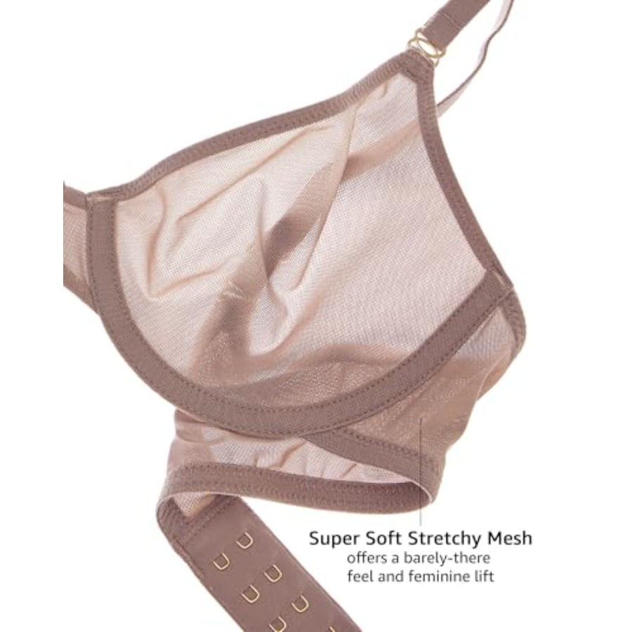 Women's Cosnufy Sheer Balconet - Demi Bra Balconette incelemesi ve fiyatı