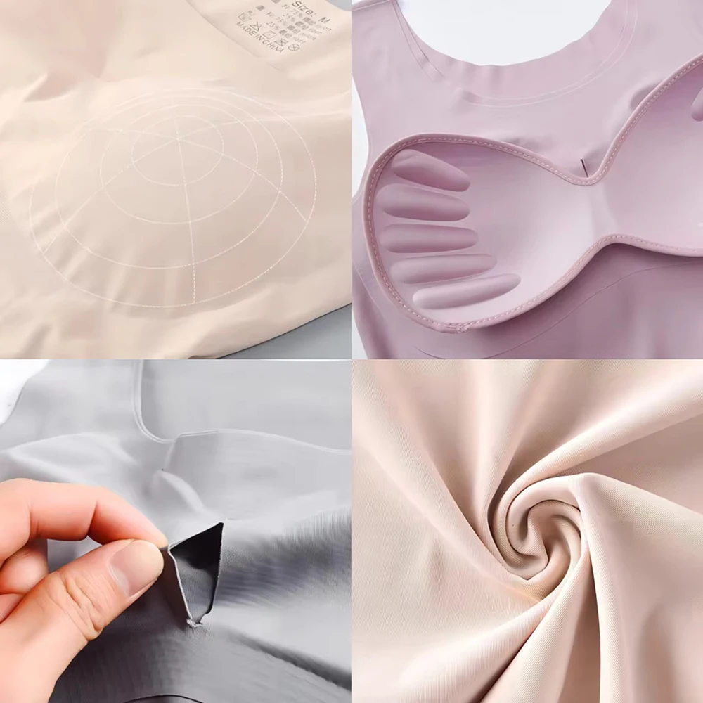 Ice Silk Wireless Push Up Tank - T Shirt Bra Seamless incelemesi ve fiyatı