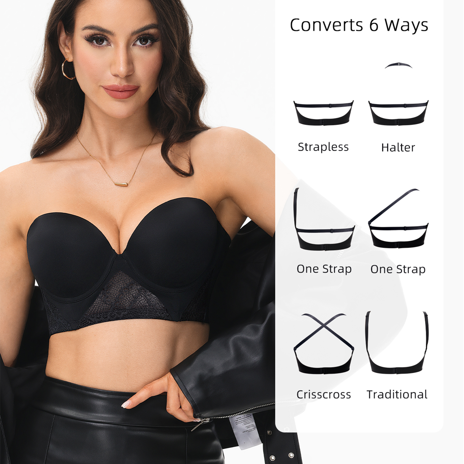 New Women Bras Everyday Sexy T - Convertible Bra Multiway incelemesi ve fiyatı