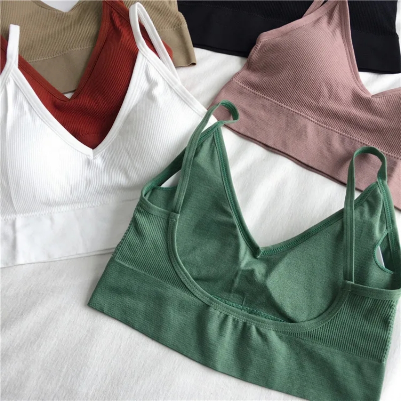 Women Sexy Crop Tops Bra Tube  - T Shirt Bra Seamless incelemesi ve fiyatı