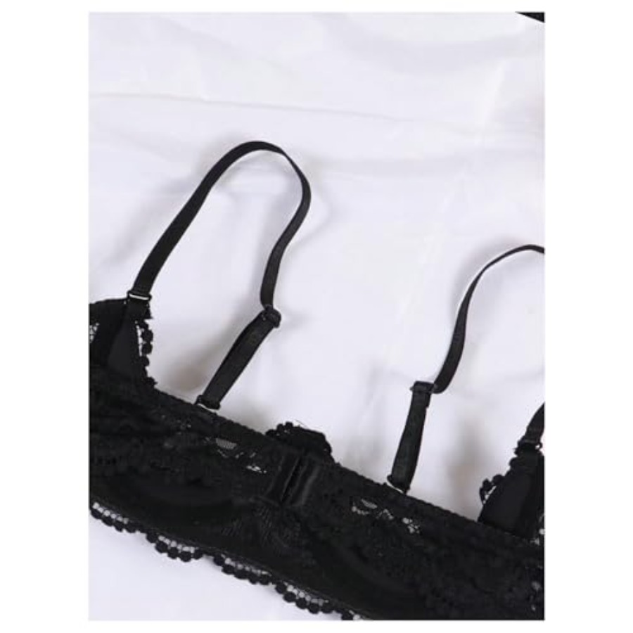 OYOANGLE Women's 1/4 Cup Lace  - Demi Bra Balconette incelemesi ve fiyatı