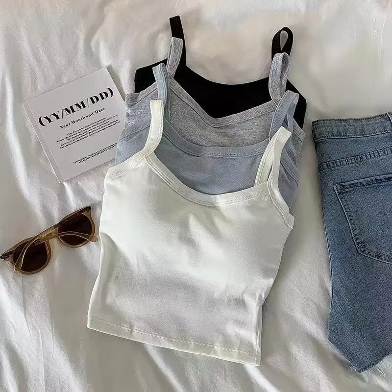 Crop Top Women Sexy Sleeveless - T Shirt Bra Seamless incelemesi ve fiyatı