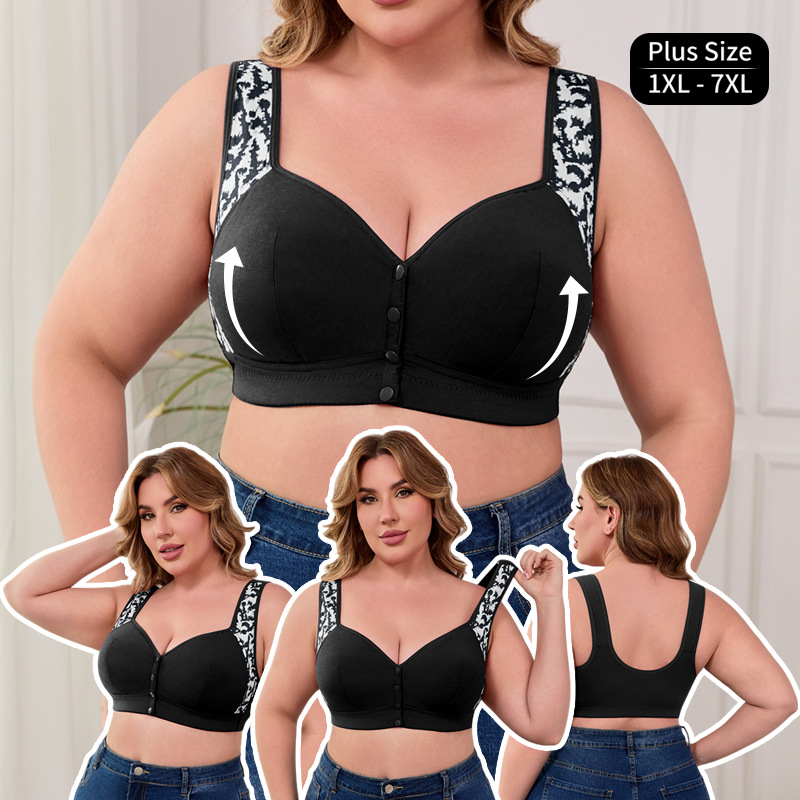 XL-7XL Plus Size Front Buckle  - Wirefree Bra Comfort incelemesi ve fiyatı